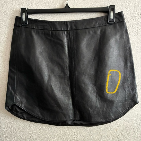 BB Dakota Casual Leather Party Mini Skirt Black 8 - Picture 11 of 16
